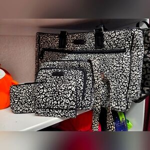 Vera Bradley white leopard set